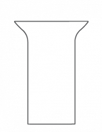 TITAN Oval freistehendes Waschbecken