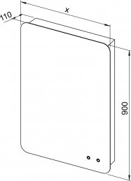 Spiegel CHARM mit Hintergrundbeleuchtung