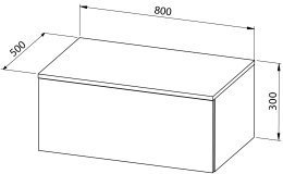 Viseča omara JAZZ 80 z enim predalom