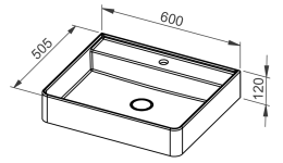Waschbecken ARDEA 60, hängend
